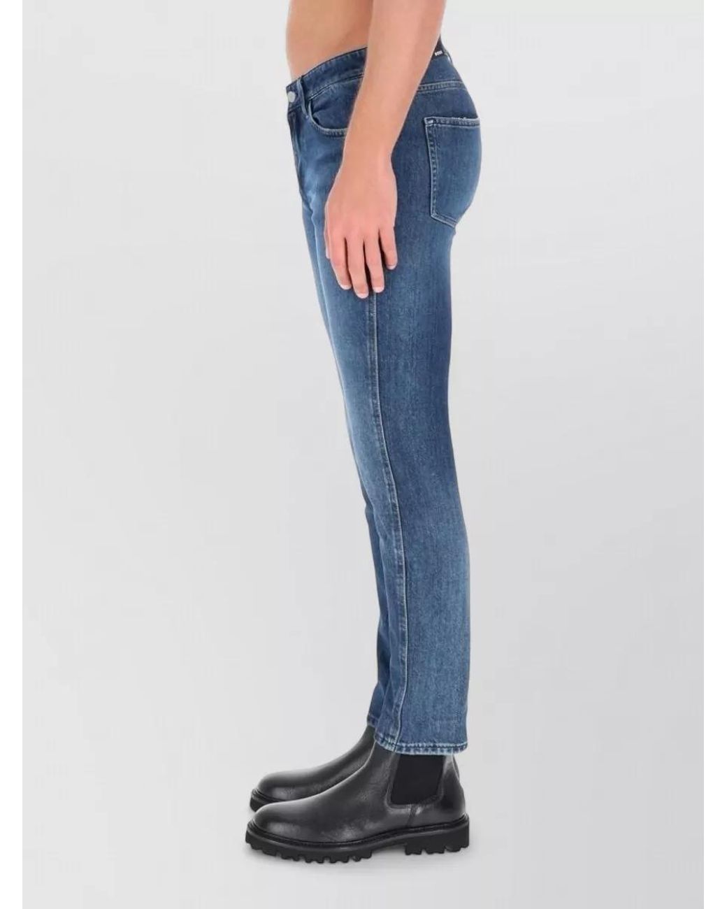 Boss Blue Slim-Fit Denim Jeans for men