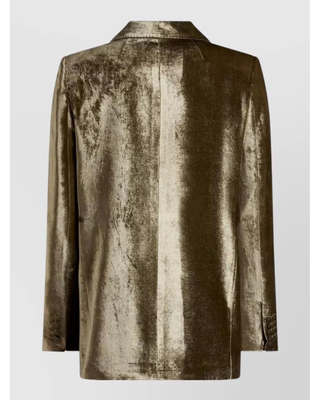 Etro Green Silk Velvet Single-Breasted Blazer