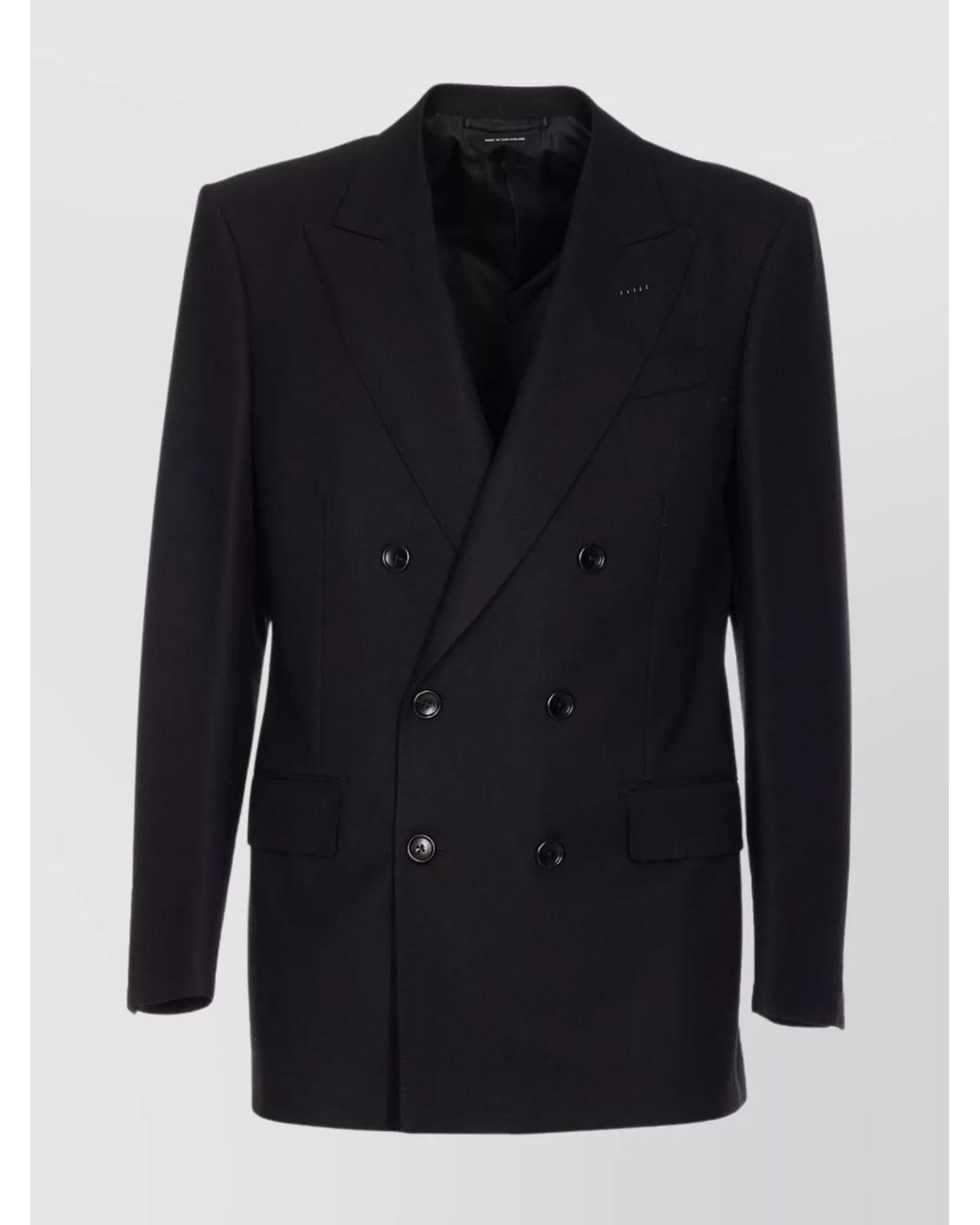 Tom Ford Blue Wool Double-Breasted Blazer for men