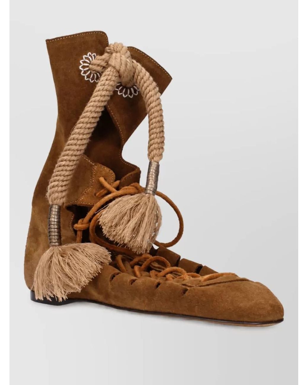 Isabel Marant Brown Leather Ankle Boots