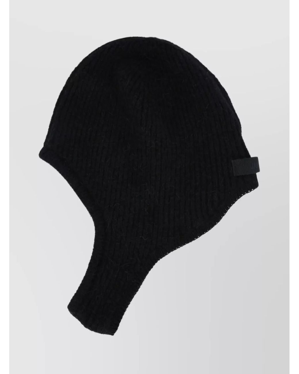 Jacquemus Black Ribbed-Knit Neck Cover