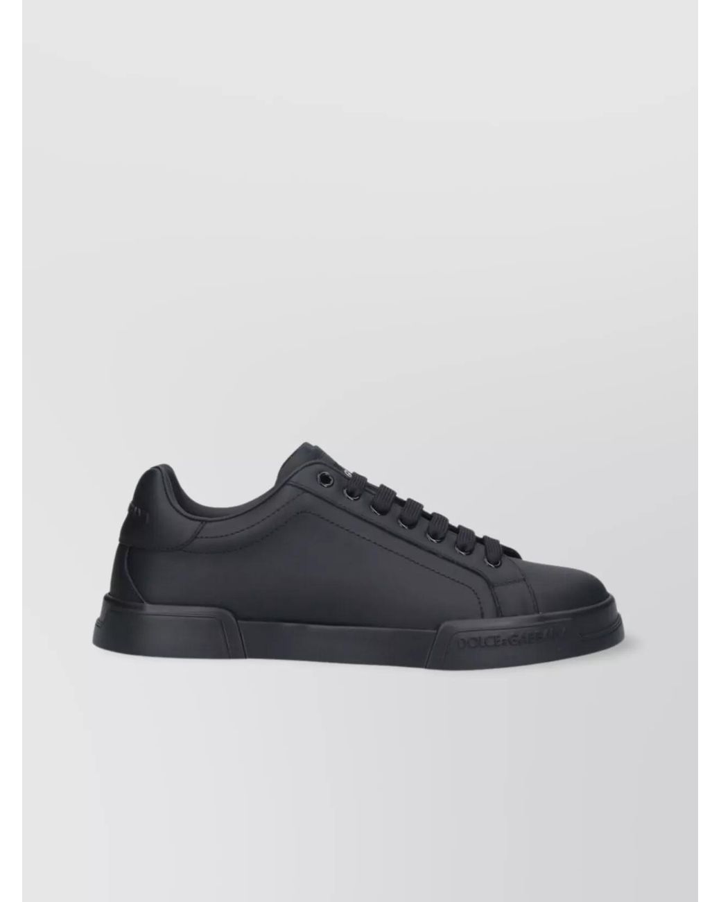 Dolce & Gabbana Blue Leather Low-Top Sneakers for men