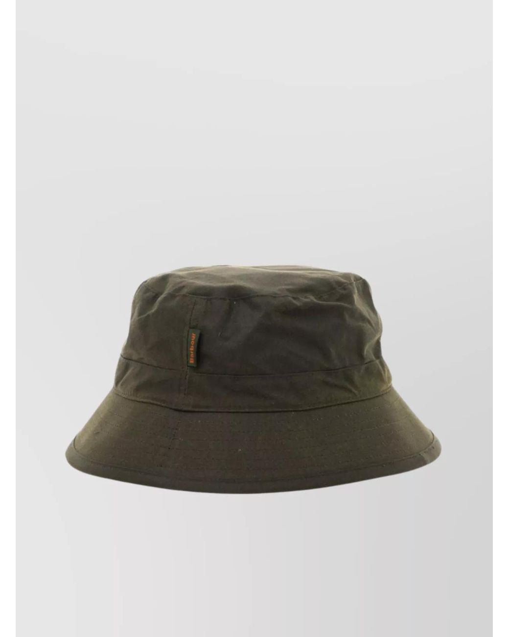 Barbour Green Stitched Detailing Wide Brim Bucket Hat for men