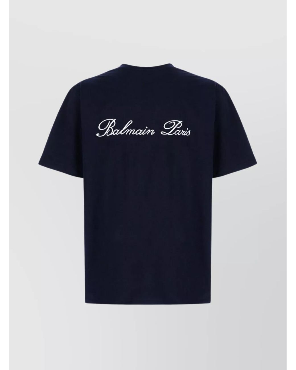 Balmain Blue Cotton T-Shirt for men