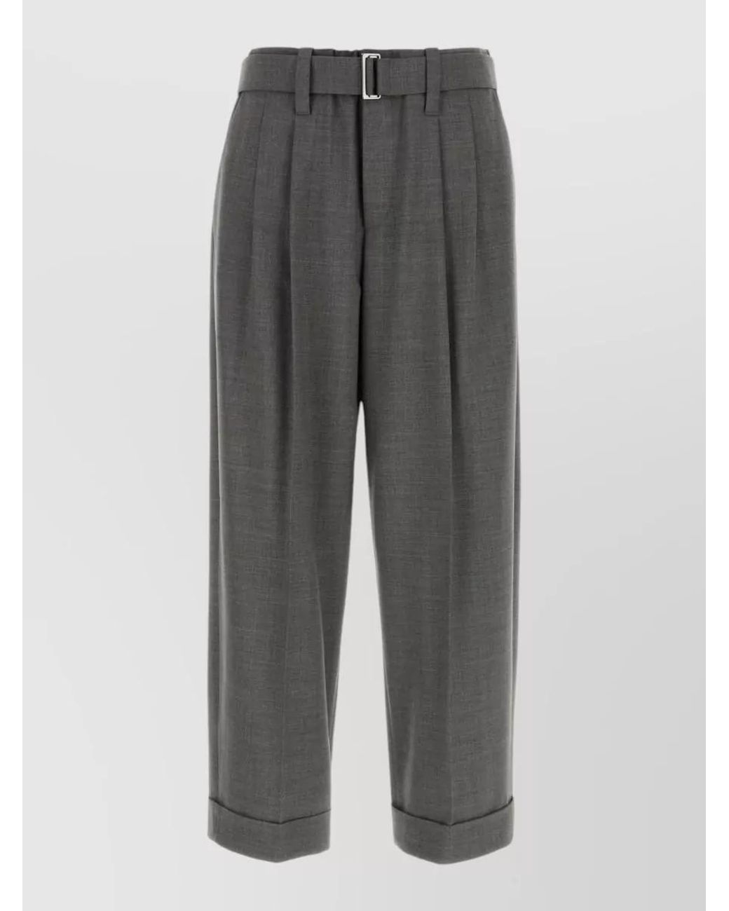 Brunello Cucinelli Gray Tailored Suit Trousers