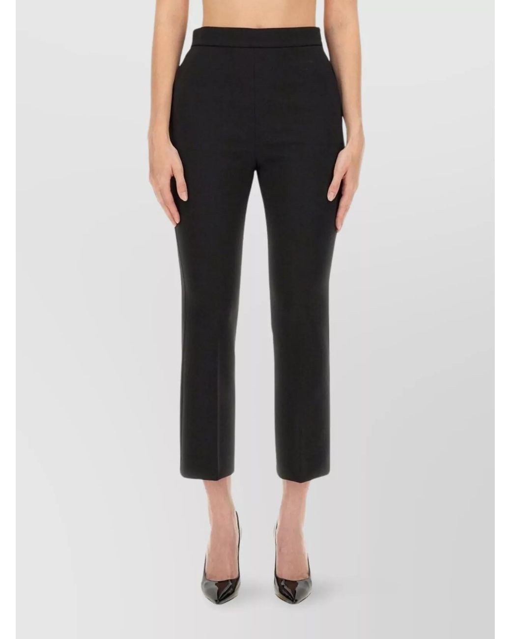 Max Mara Black Cropped Trousers