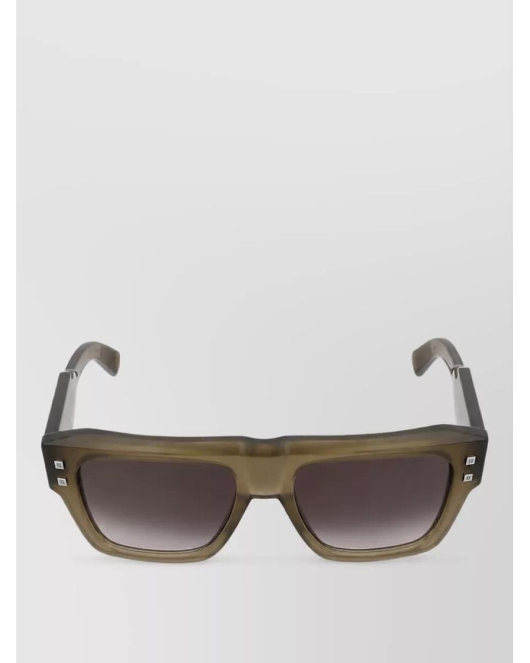Balmain Multicolor Acetate Rectangular Sunglasses