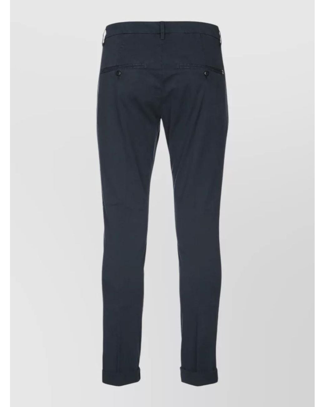 Dondup Blue Regular-Fit Straight-Leg Trousers for men