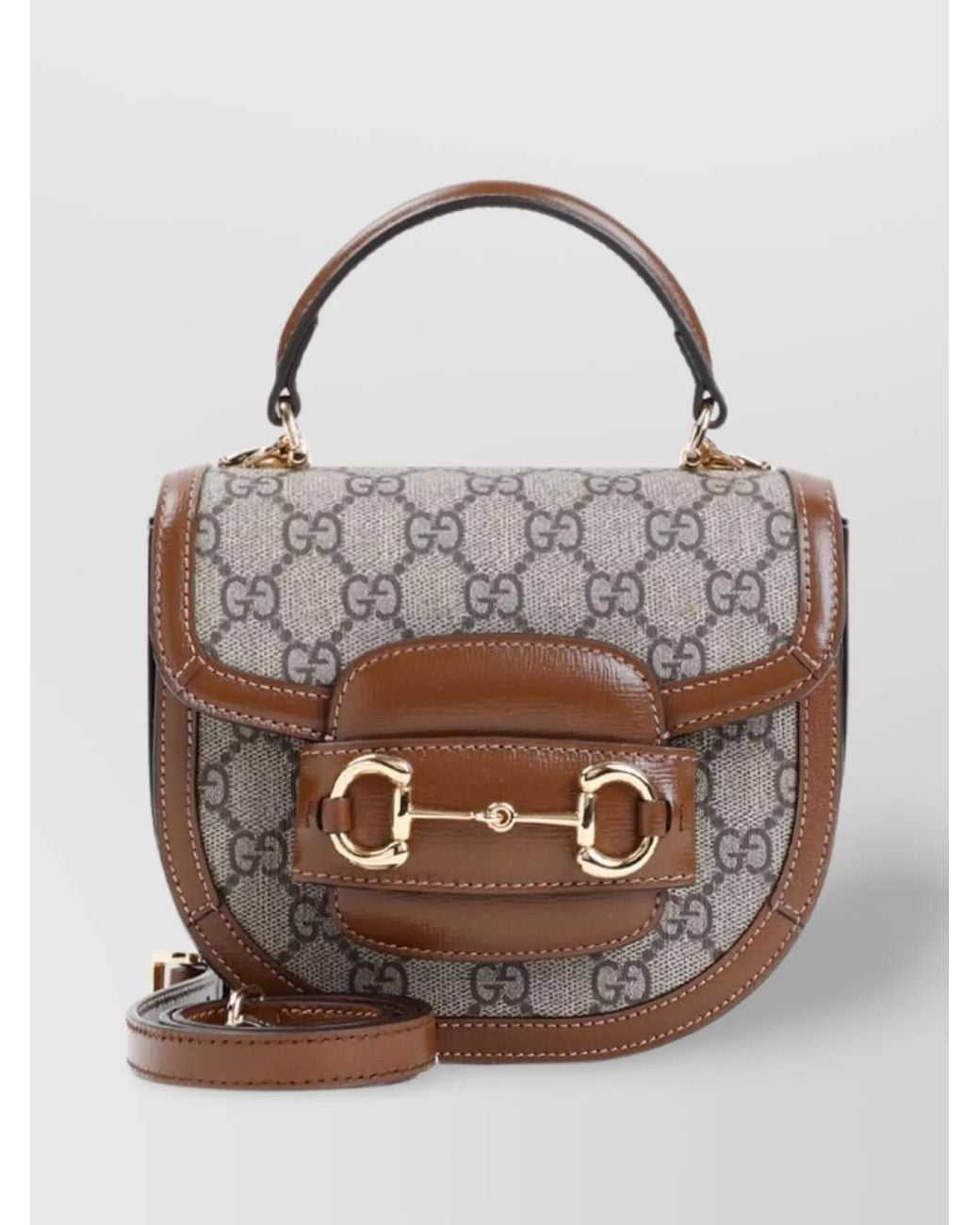 Gucci White Horsebit 1955 Mini Cross-Body Bag