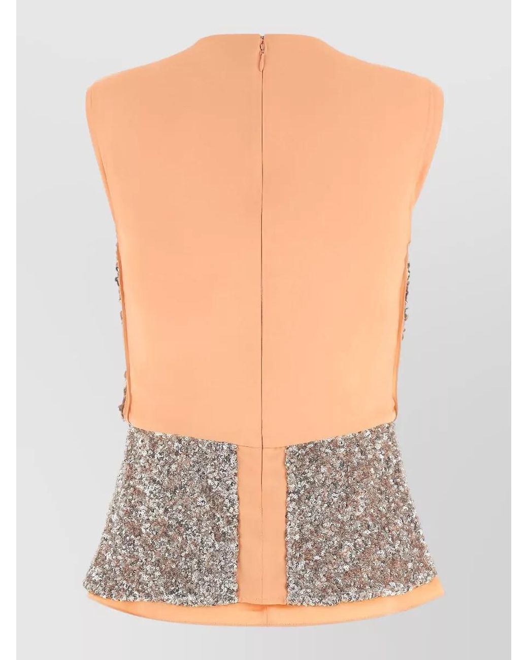 Rabanne Gray Sequin Top