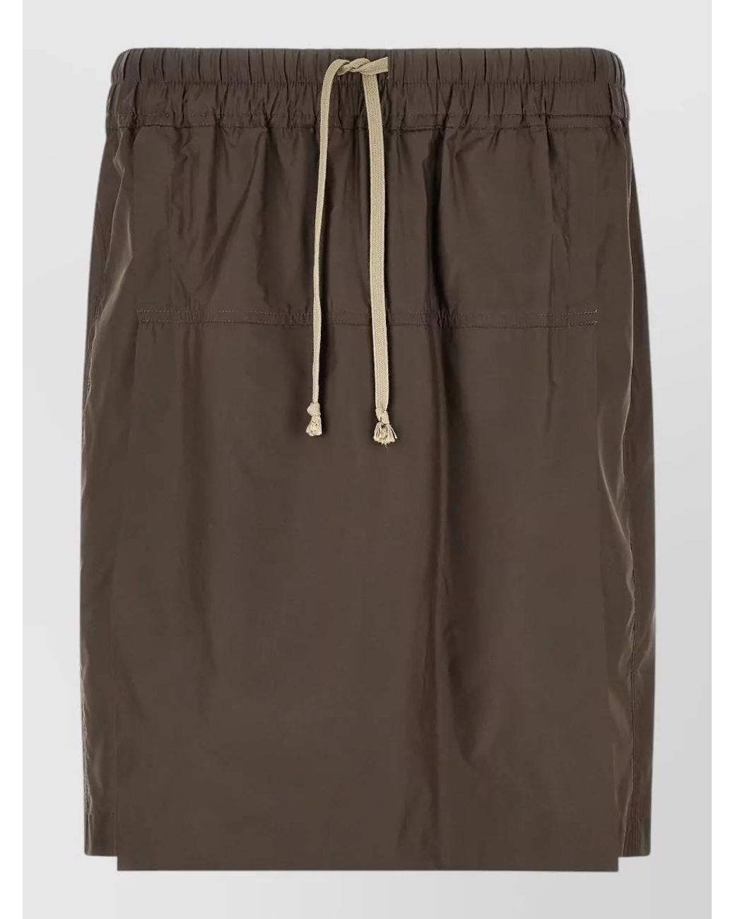 Rick Owens Brown Polyester Knee-Length Shorts for men