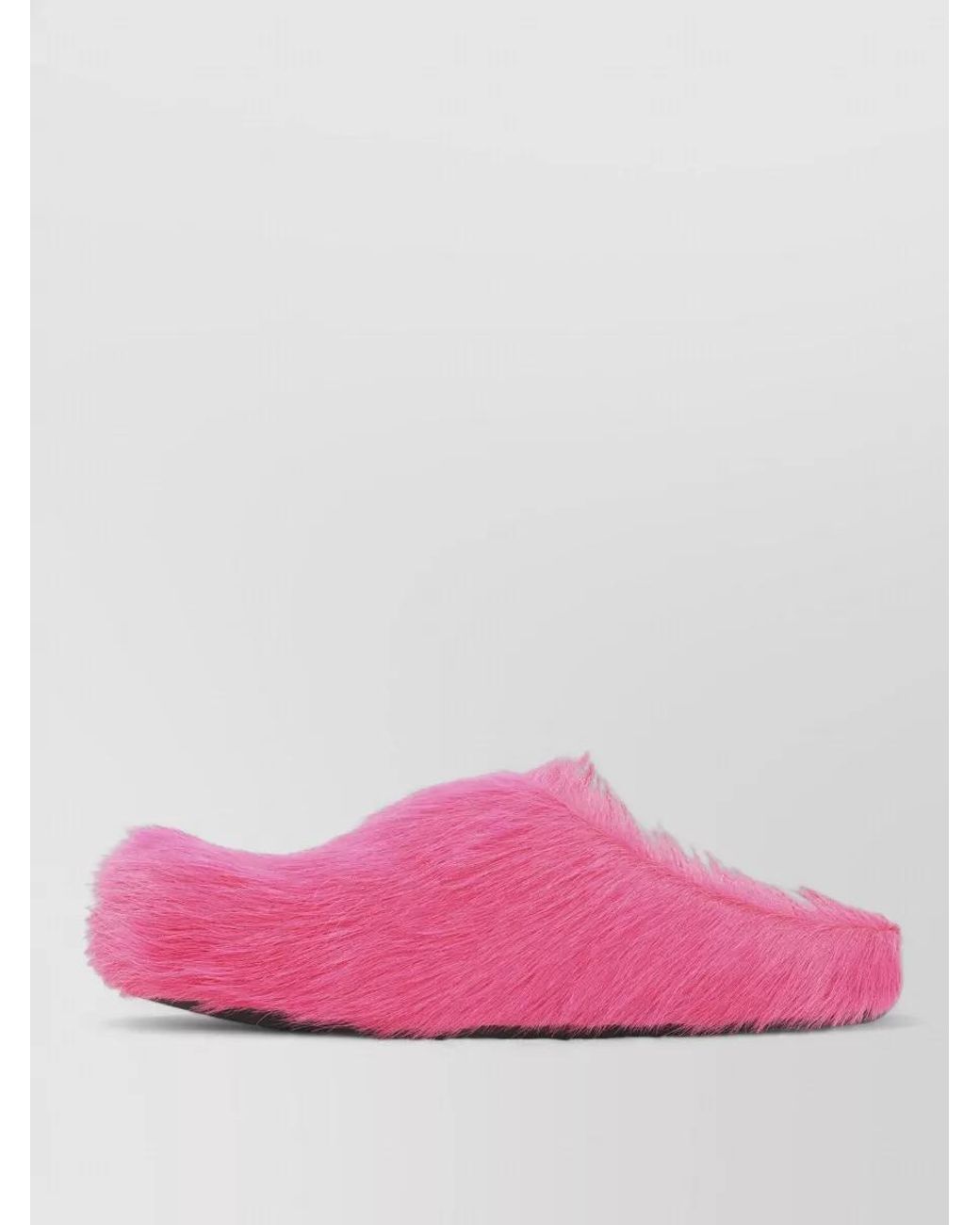 Marni Pink Calf Hair Slippers