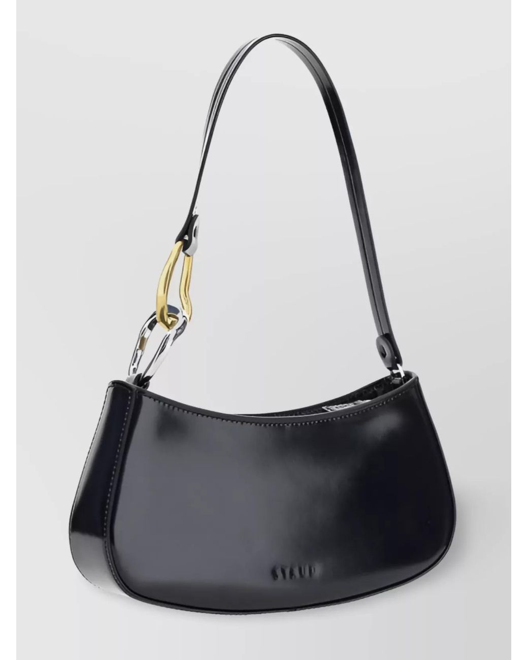Staud White Calf Leather Shoulder Bag