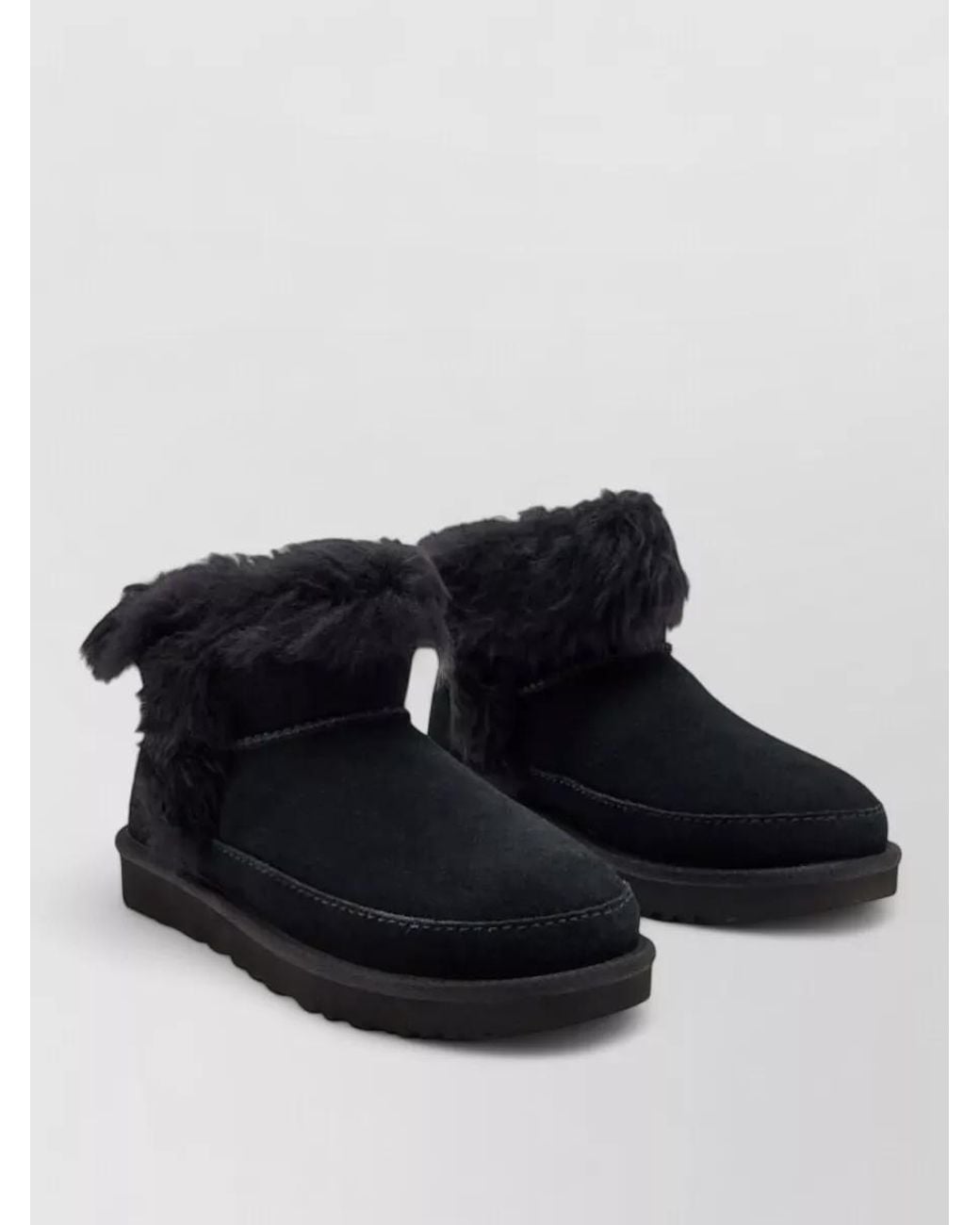 Ugg Black Leather Slippers