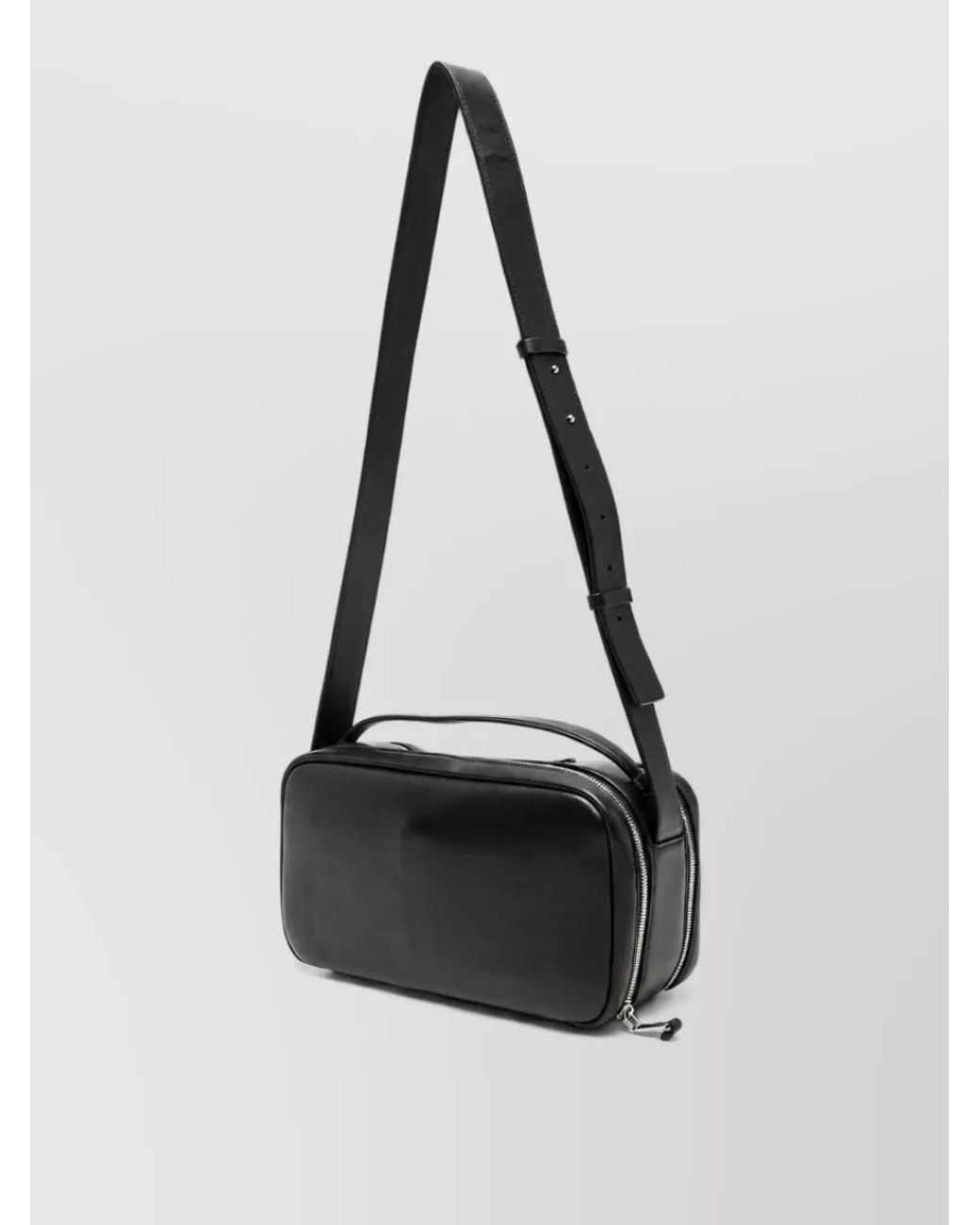 Emporio Armani Black Leather Shoulder Bag