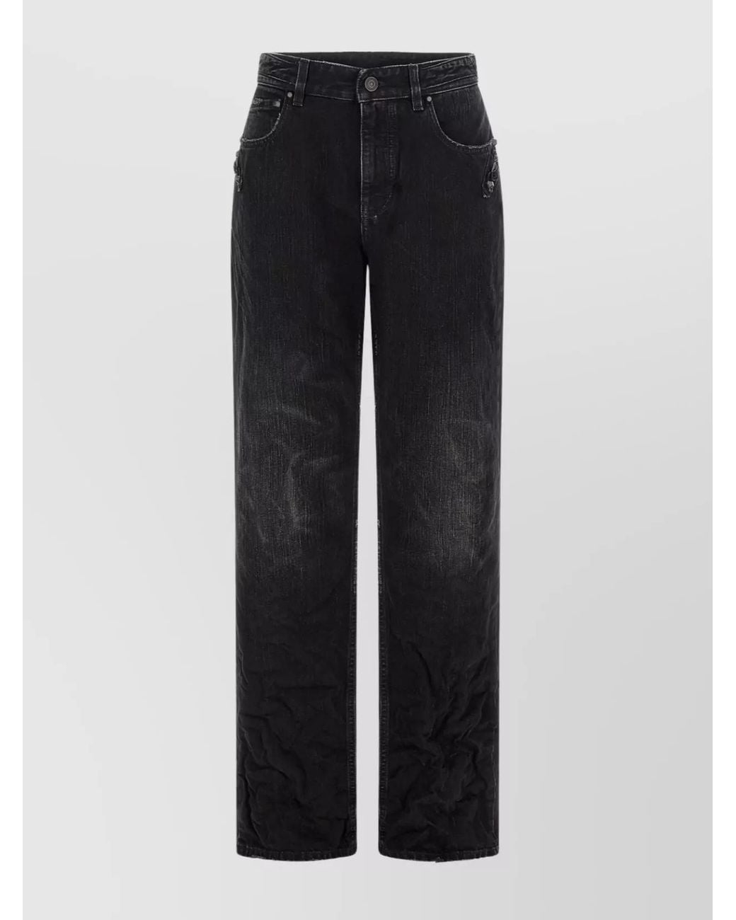 Balenciaga Black Denim Straight-Leg Jeans