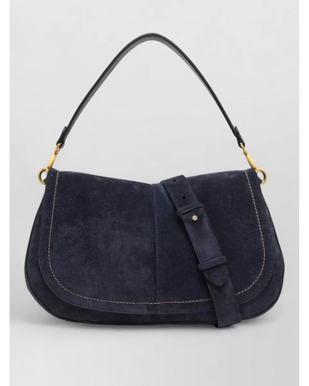 Gianni Chiarini Blue Leather Clutch Bag
