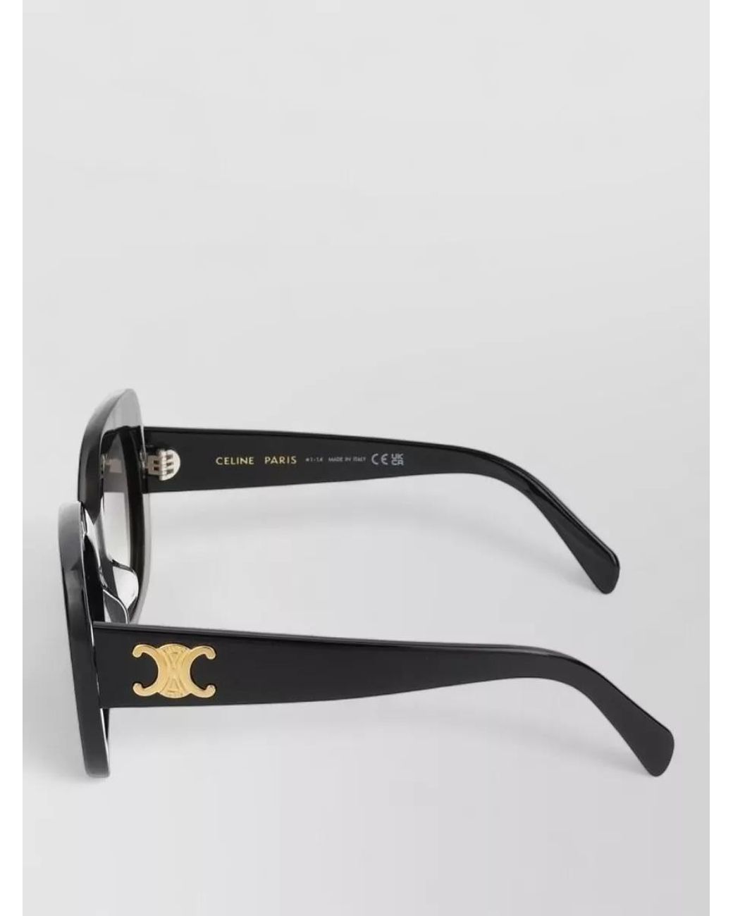 Céline Black Rectangular Sunglasses