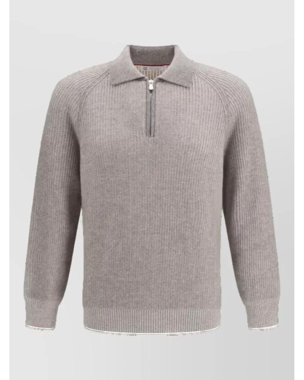 Brunello Cucinelli Gray Cashmere Tank Top for men