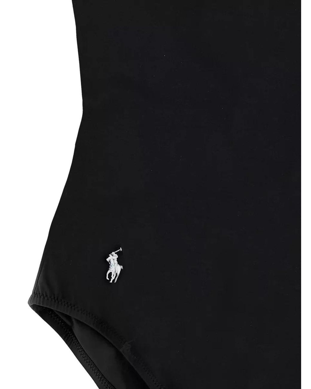 Polo Ralph Lauren Black Martinique One-Piece Swimsuit
