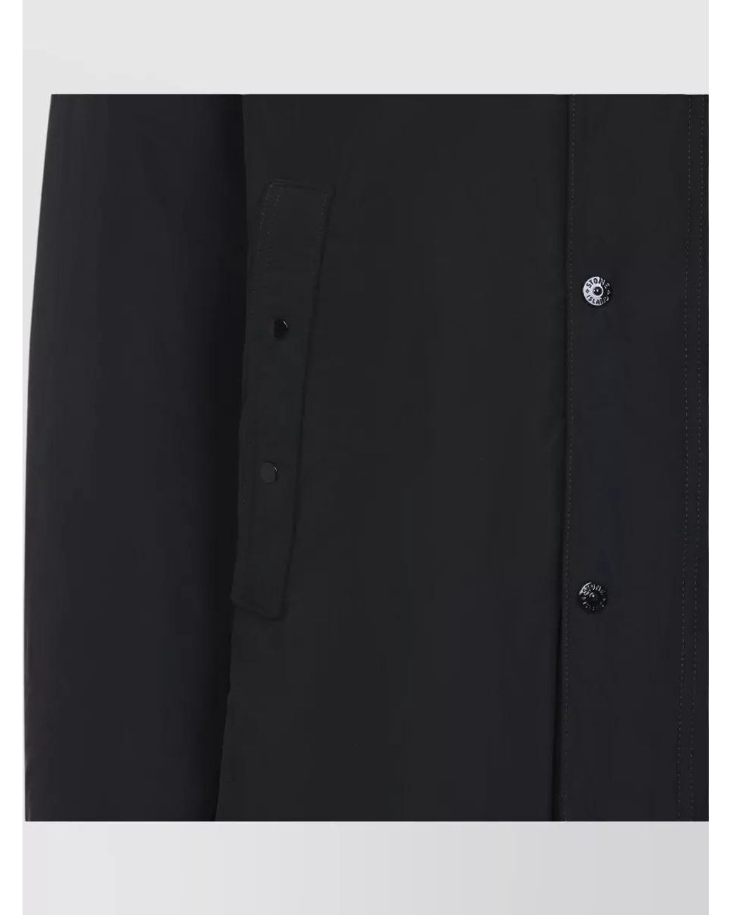 Stone Island Blue Down Long Padded Parka for men