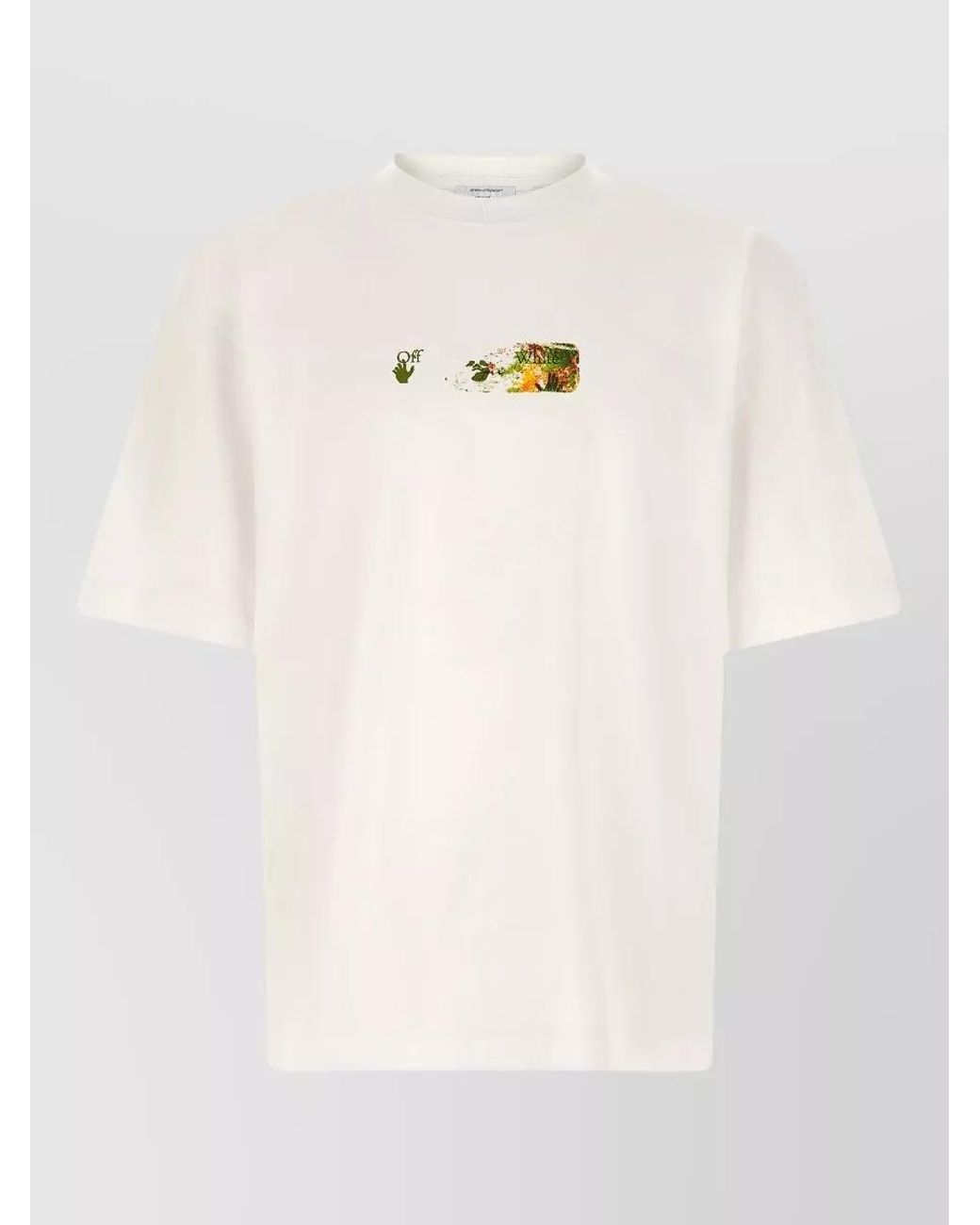 Off-White c/o Virgil Abloh Natural Spices Arrow Skate Oversized Cotton T-Shirt for men