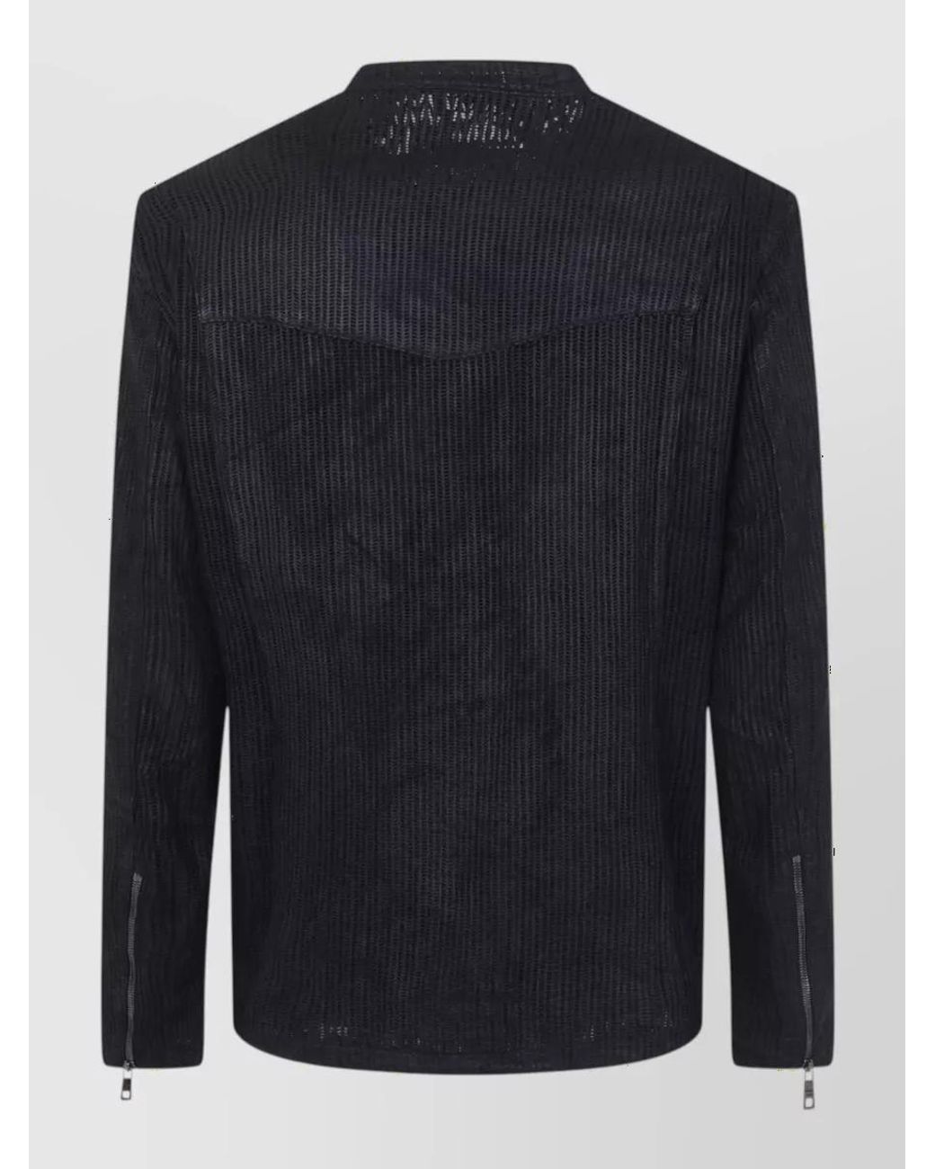 Giorgio Brato Blue Leather Biker Jacket for men
