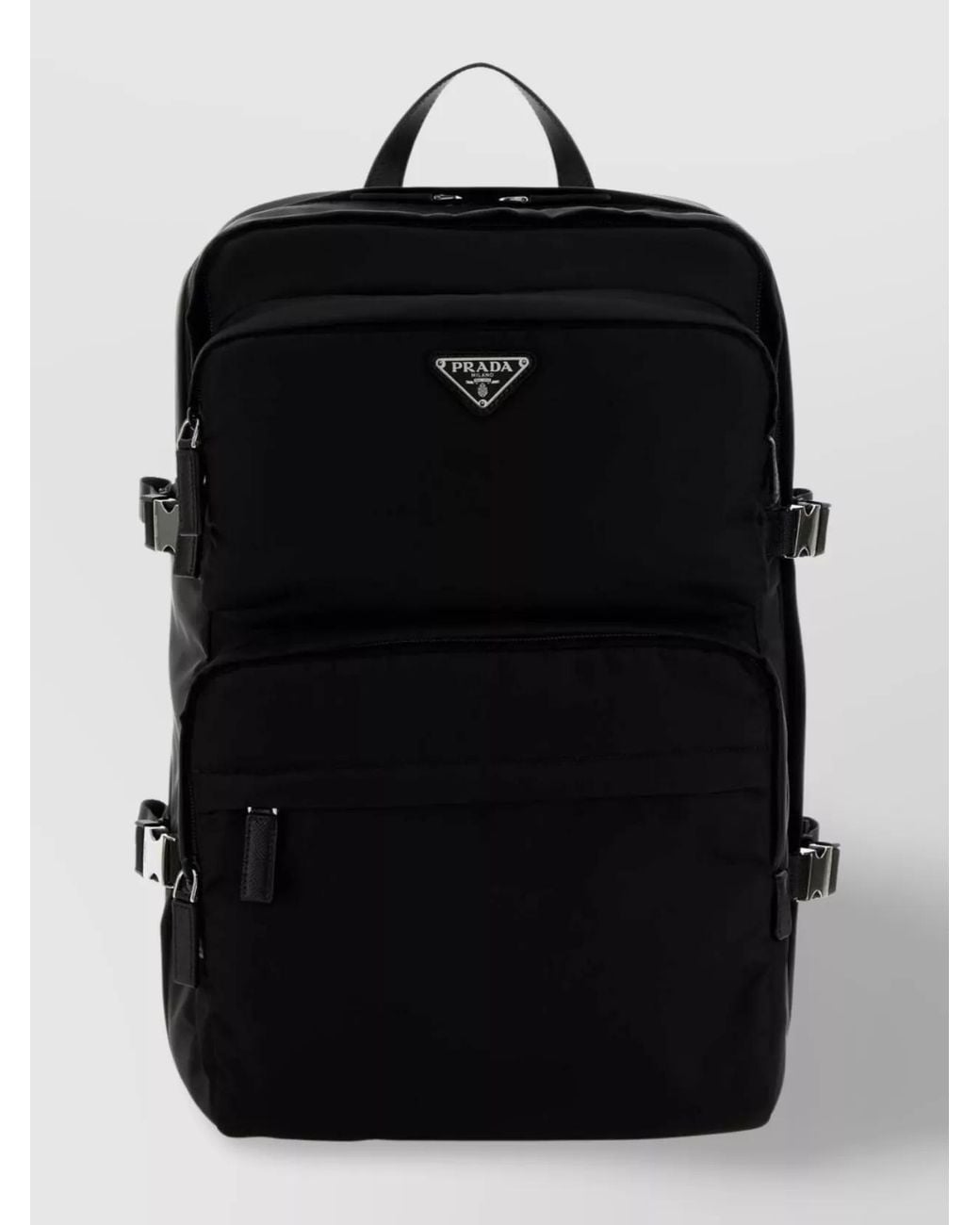 Prada Black Recycled Nylon Backpack for men
