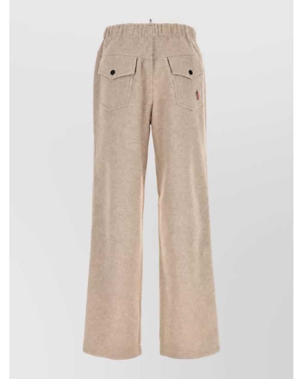 Moncler Natural Flannel Trousers