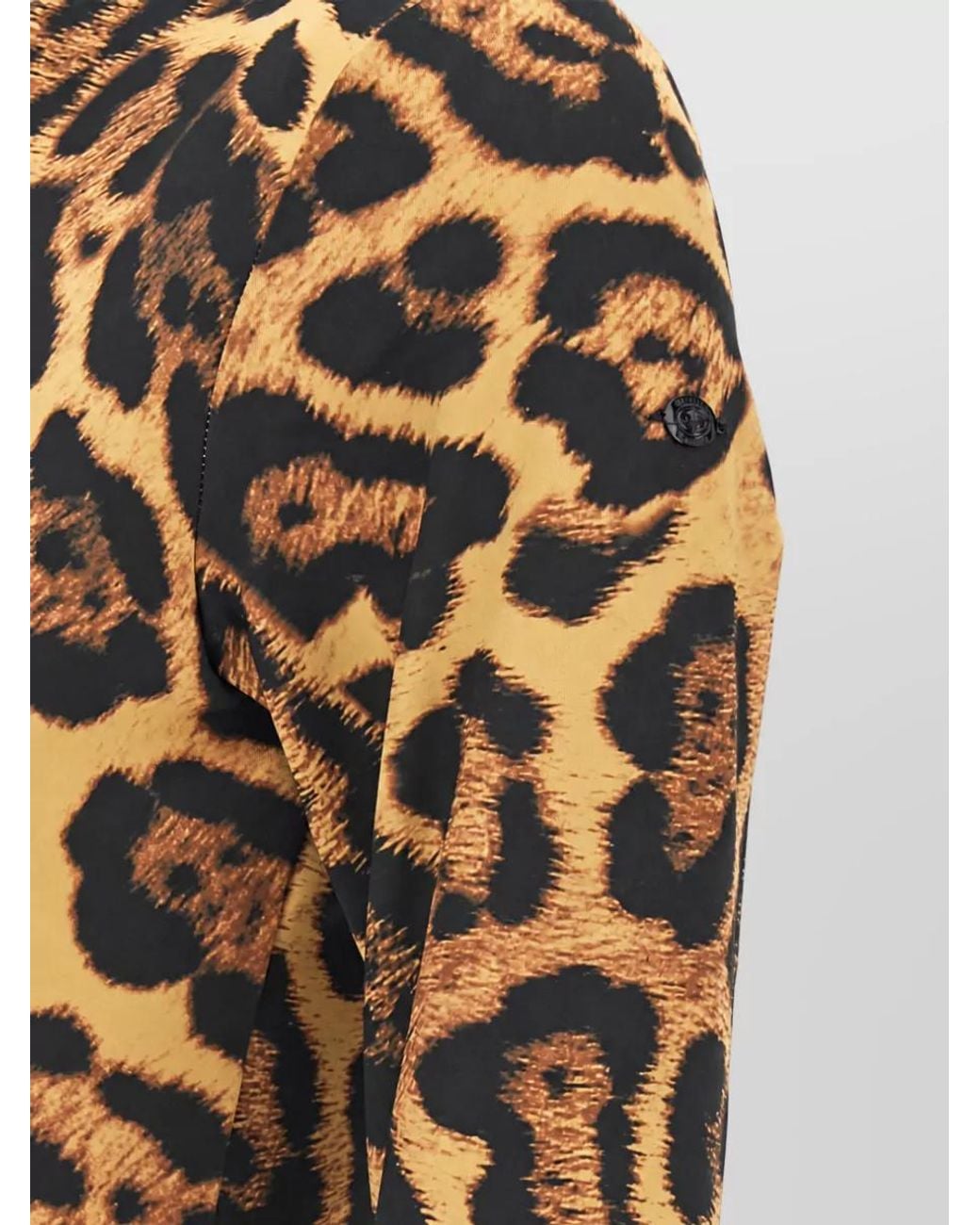 Goldbergh Multicolor Jaguar-Print High-Neck Long-Sleeve Bodysuit