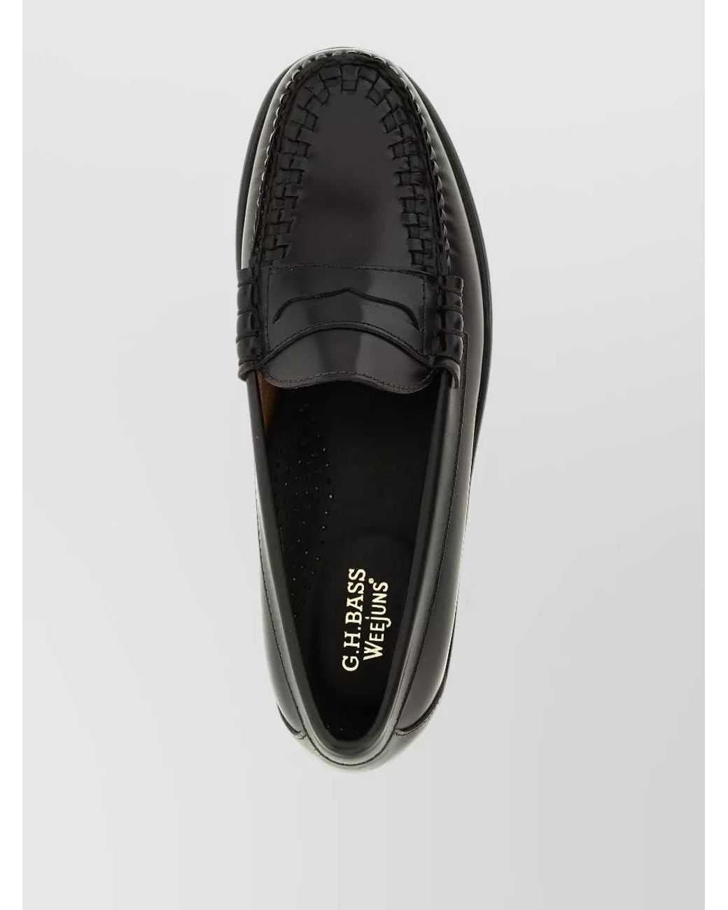 G.H.BASS Gray Leather Loafers for men