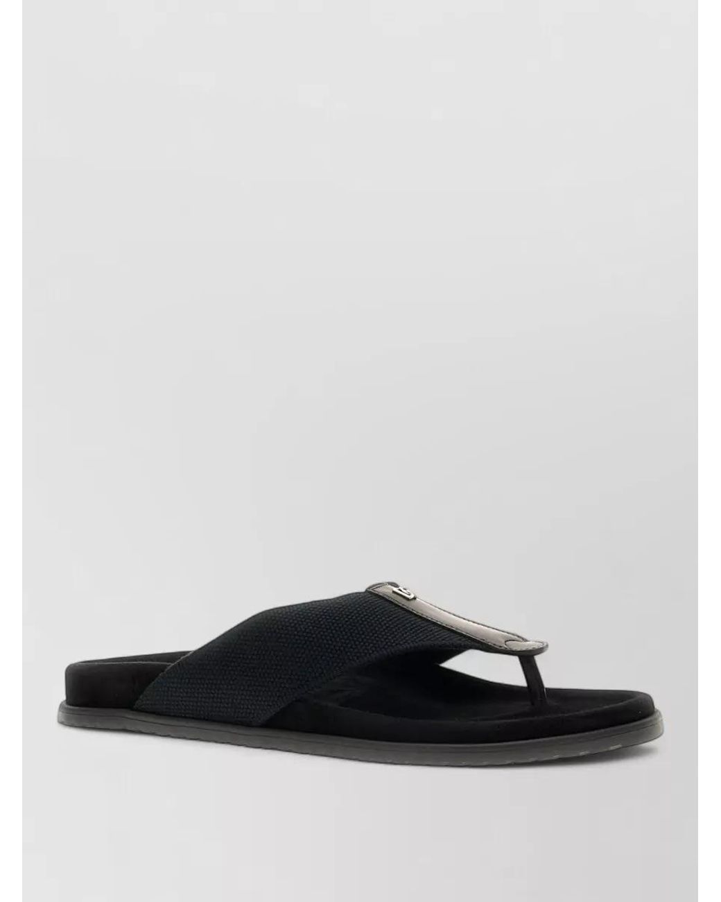 Dolce & Gabbana White Logo Flip-Flop Sandals for men