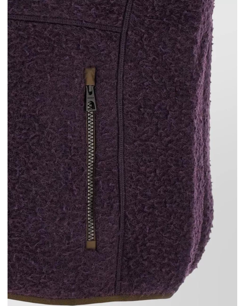 Moncler Purple Textured Padded Vest for men