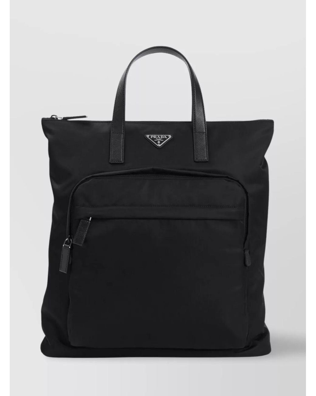 Prada Black Recycled Nylon Tote Bag for men
