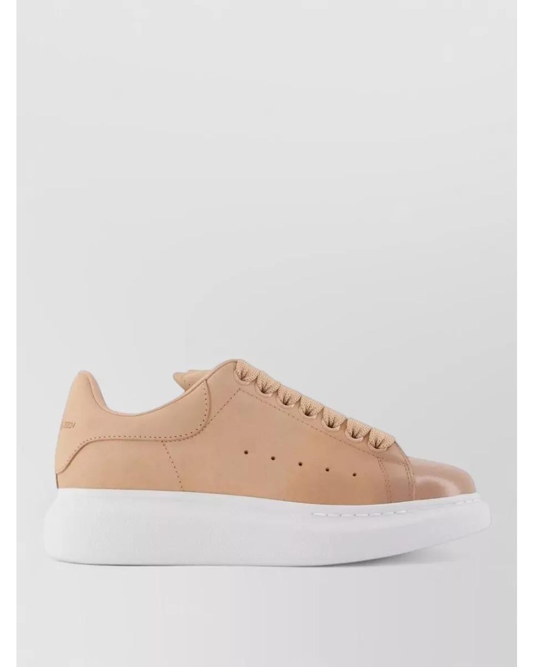 McQueen Natural Leather Low Top Sneakers