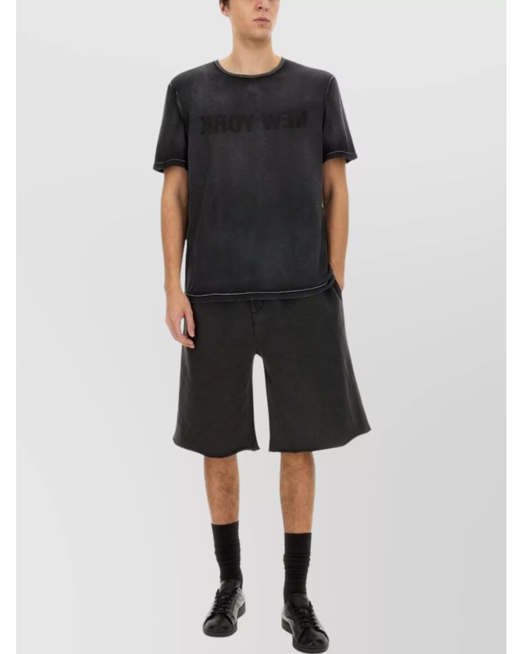 Helmut Lang Black Regular-Fit New York T-Shirt for men