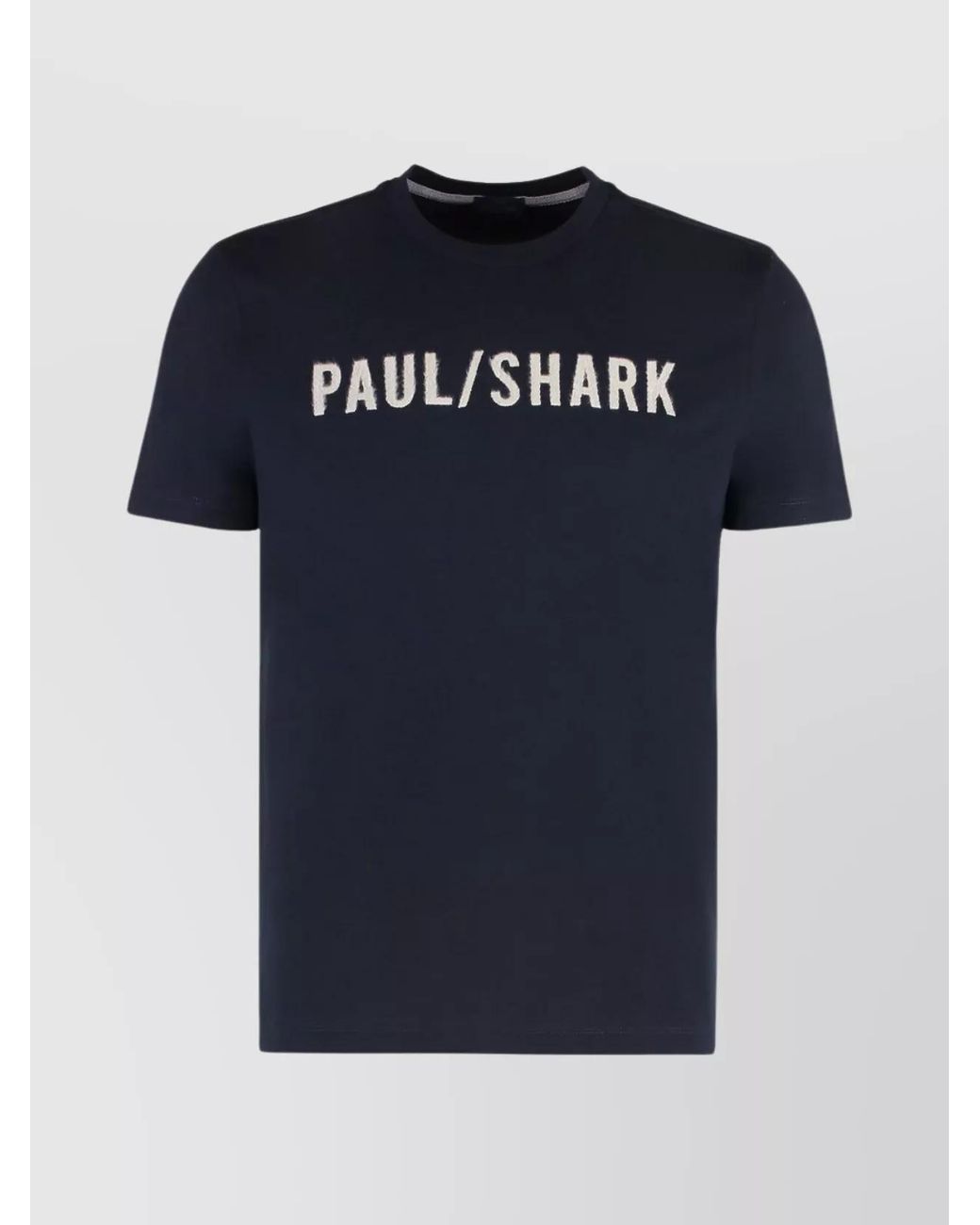 Paul & Shark Blue Cotton Jersey Logo-Print Short-Sleeve T-Shirt for men