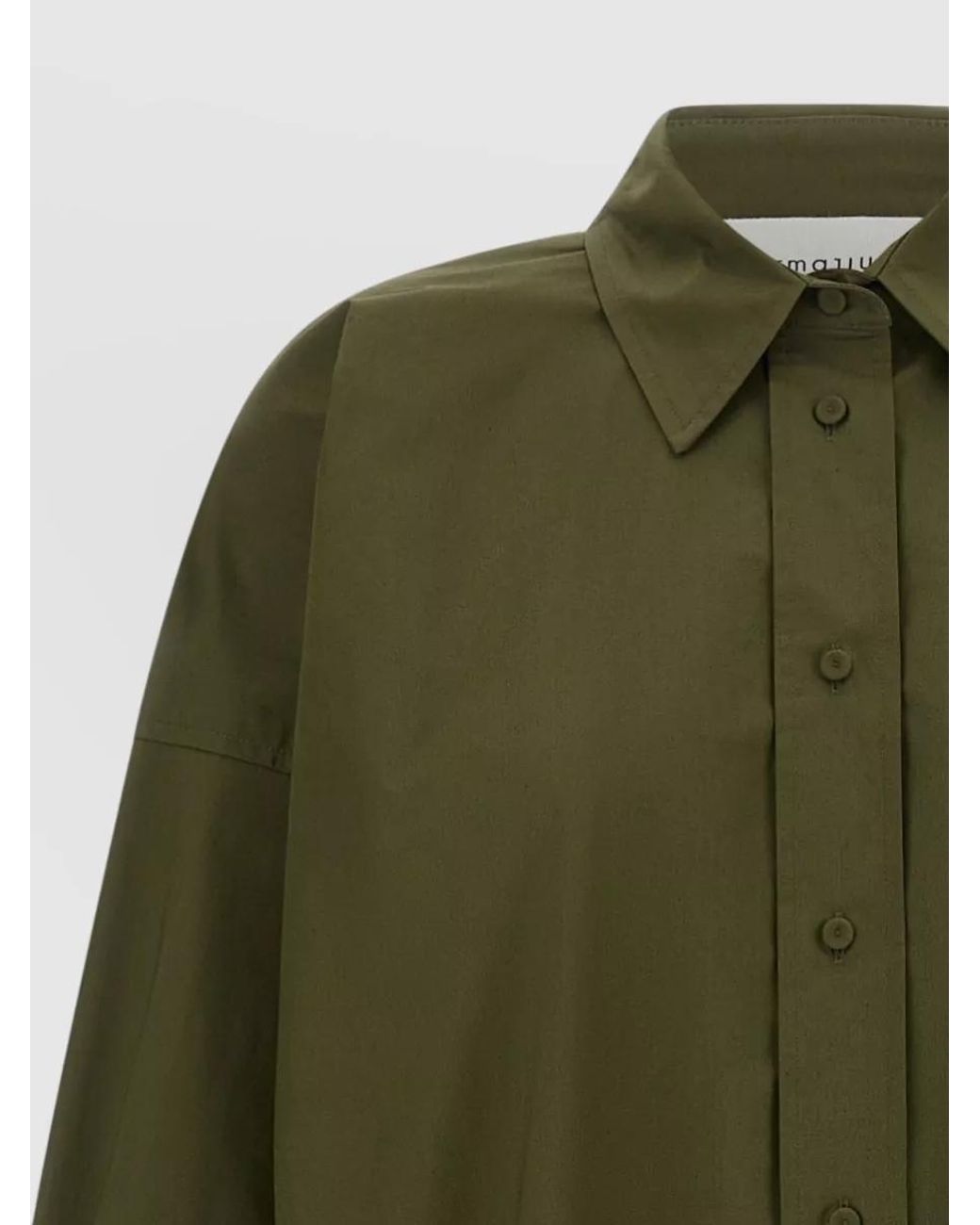 ARMARIUM Green Cotton Oversized Shirt