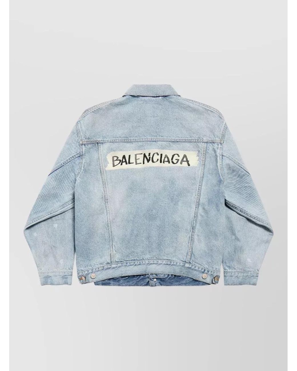 Balenciaga Blue Denim Regular-Fit Jacket