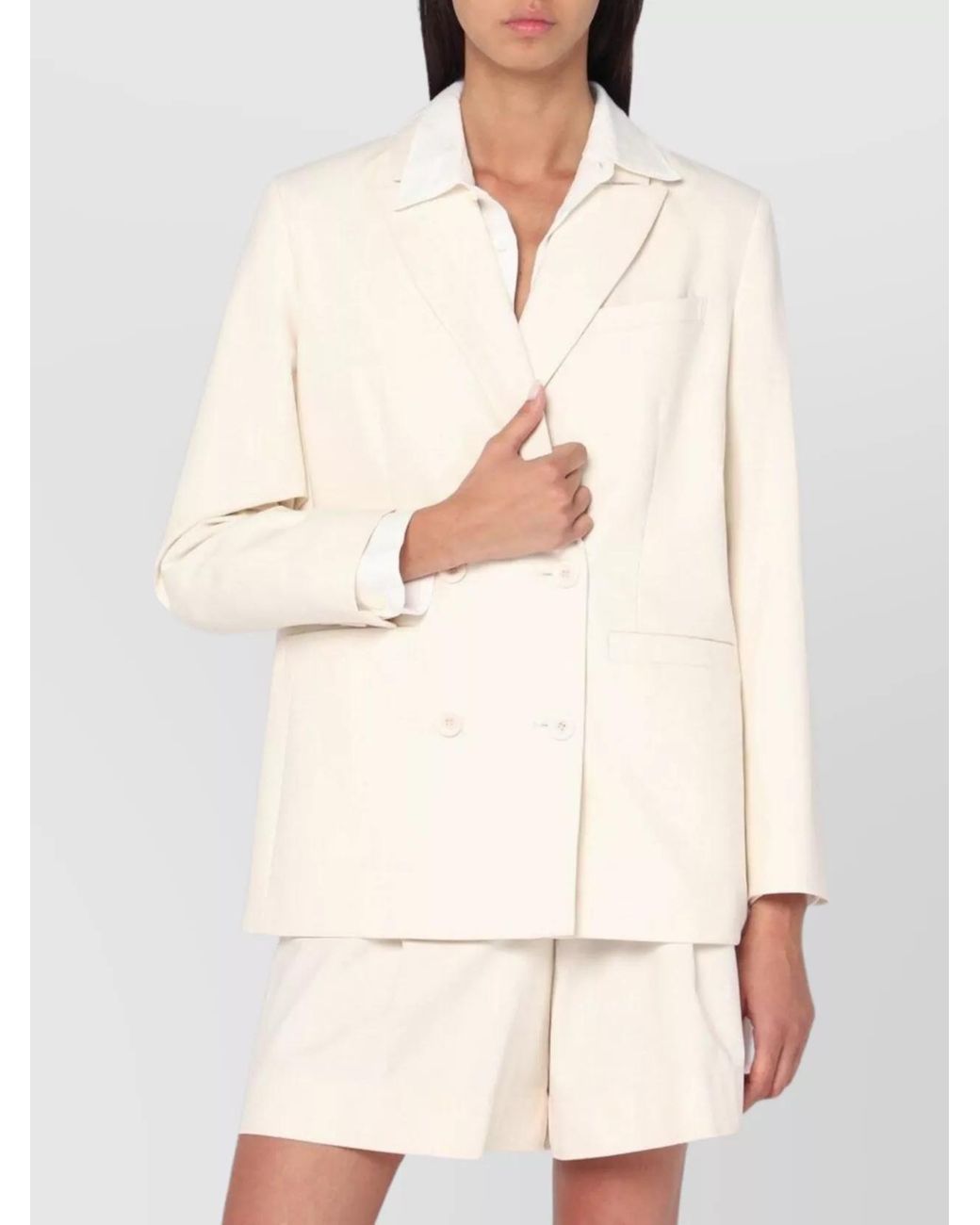A.P.C. Natural Cotton Double Breasted Jacket