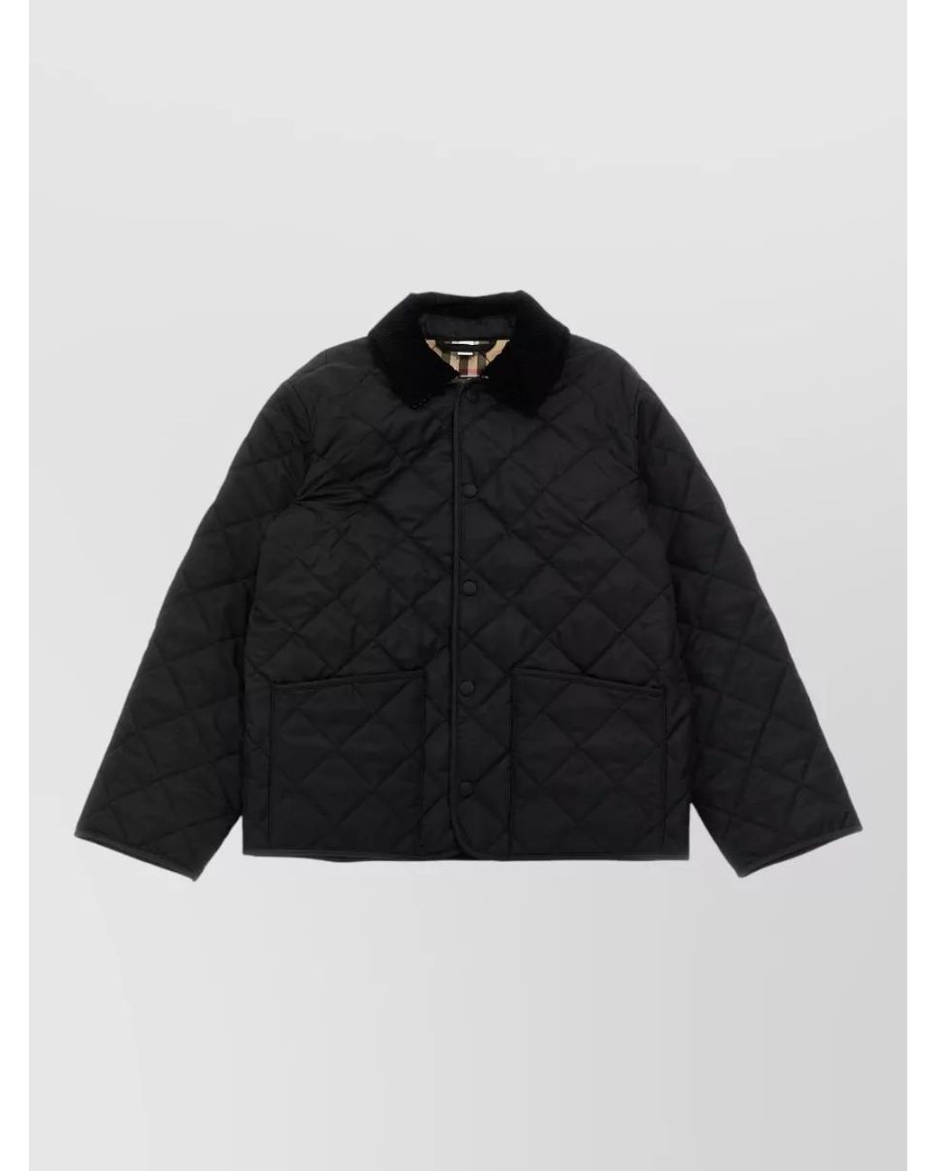 Burberry Black Quilted Single-Breasted Jacket