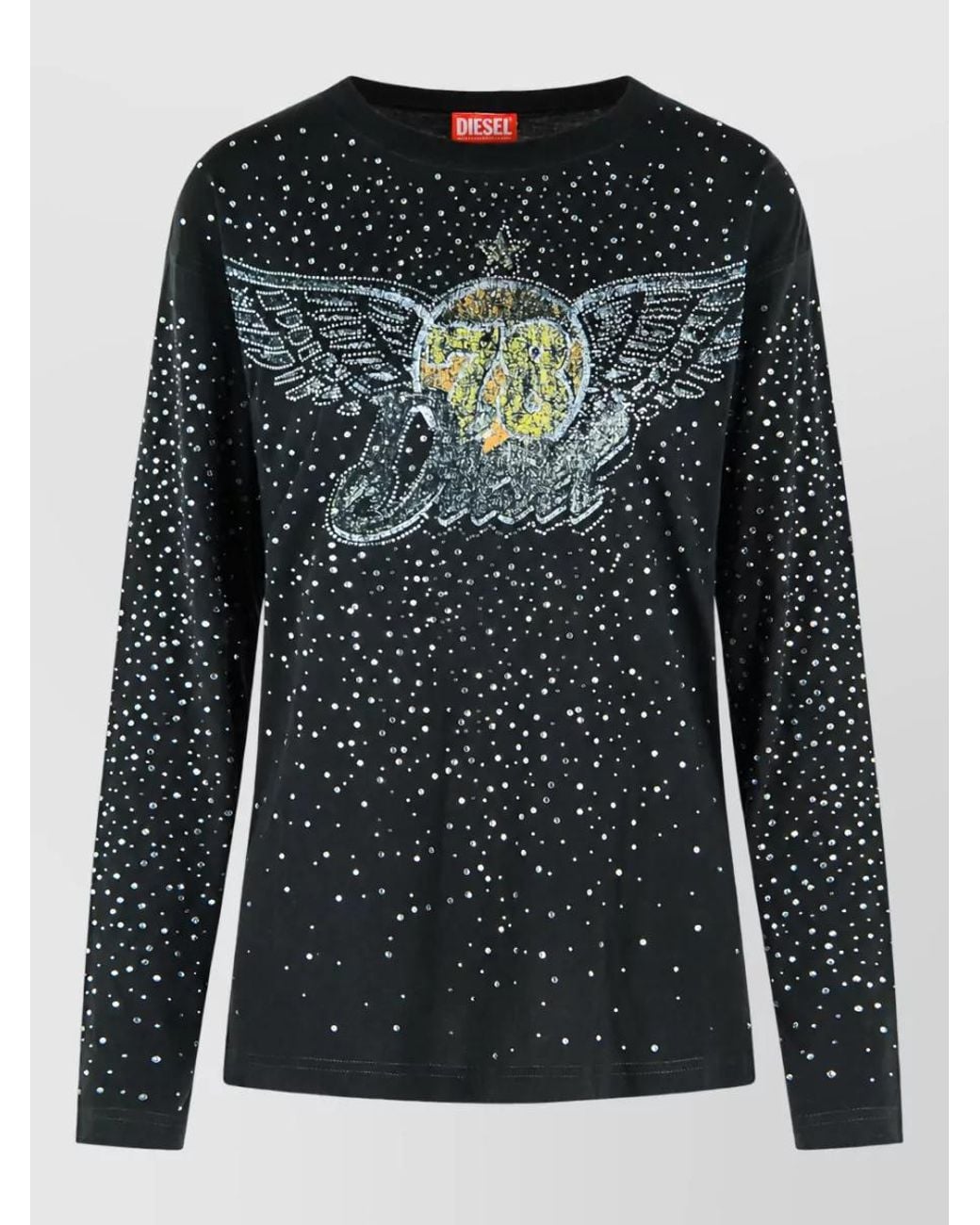DIESEL Black Long-Sleeve T-Shirt