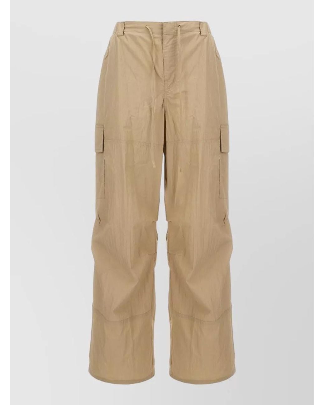 DUNST Natural Cargo Wide-Leg Trousers