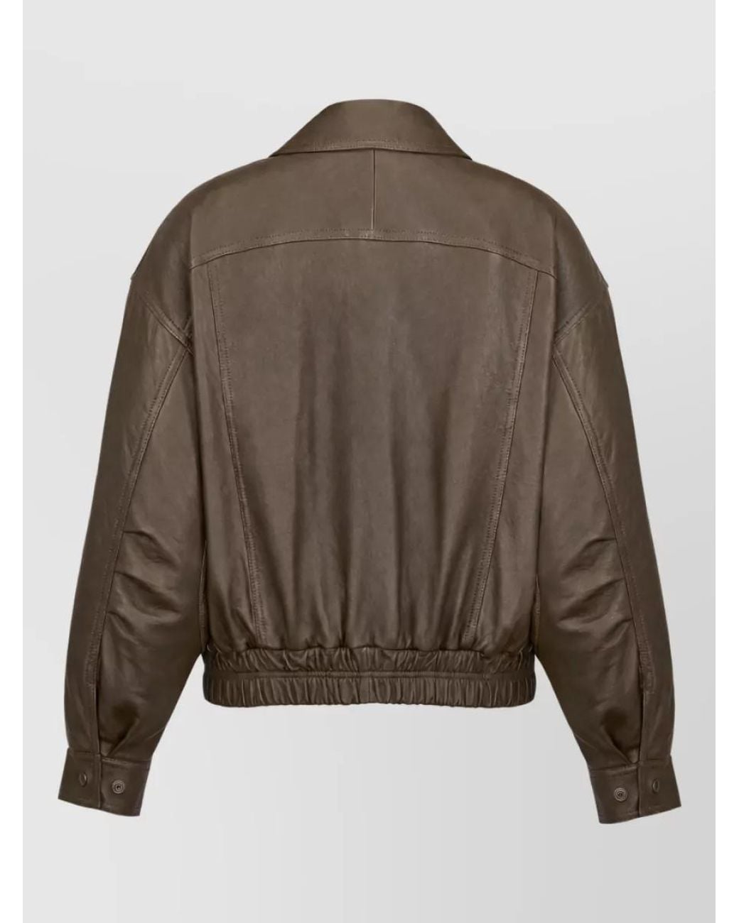 Saint Laurent Brown Leather Jacket