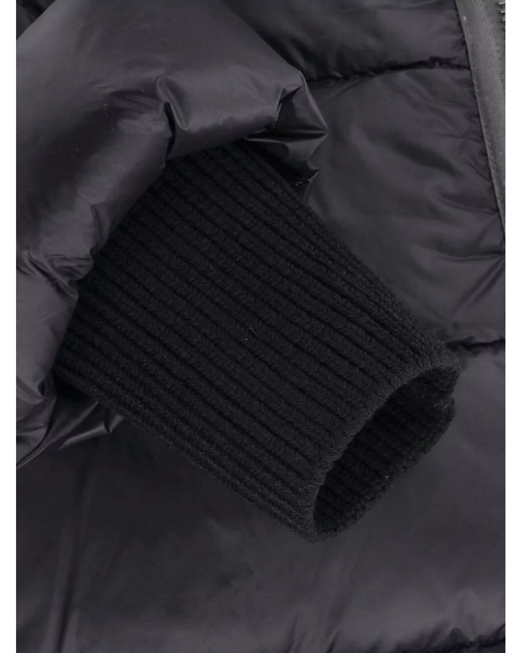 Rick Owens Black Quilted Puffer Jacket for men