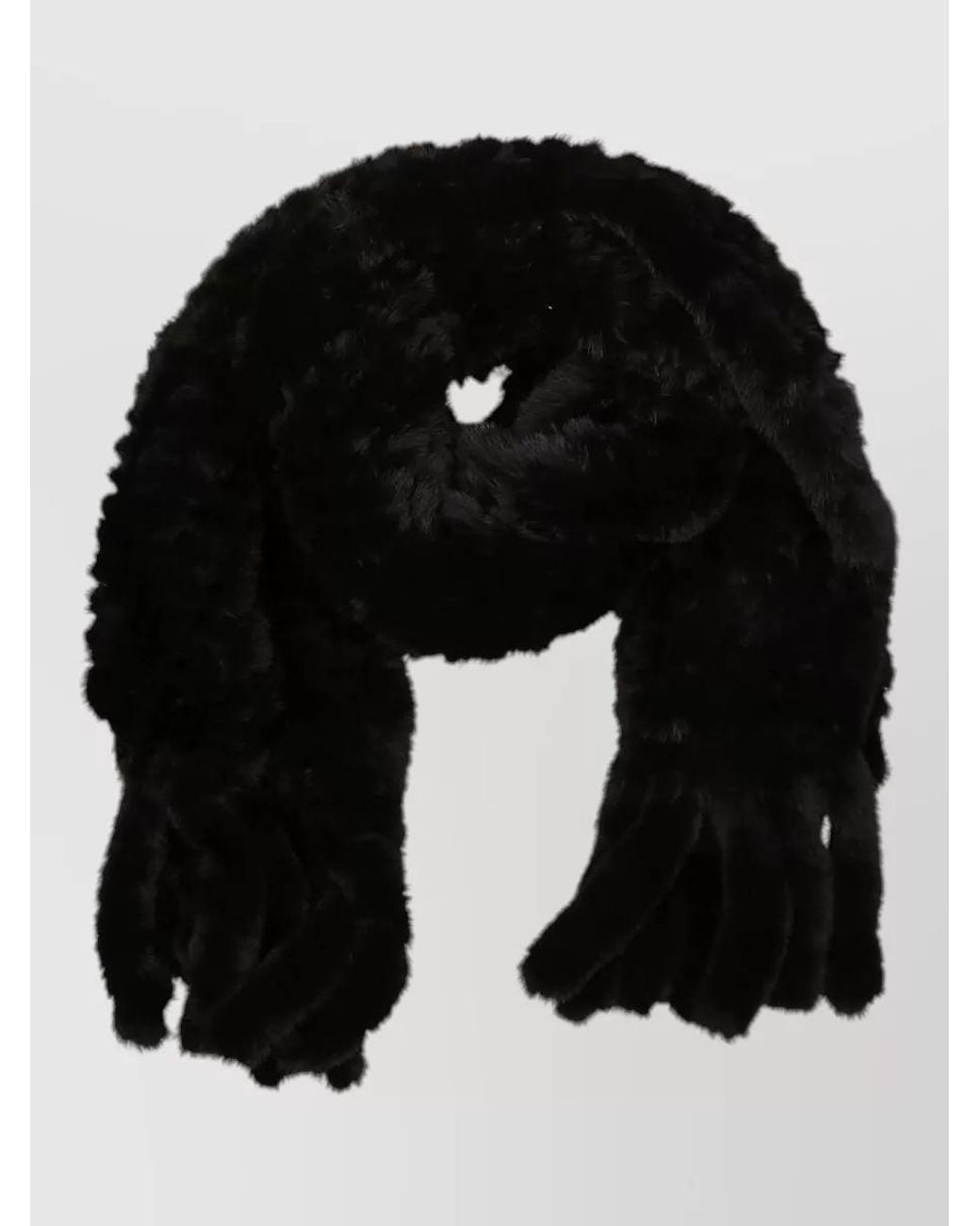Pinko Black Silk Scarf