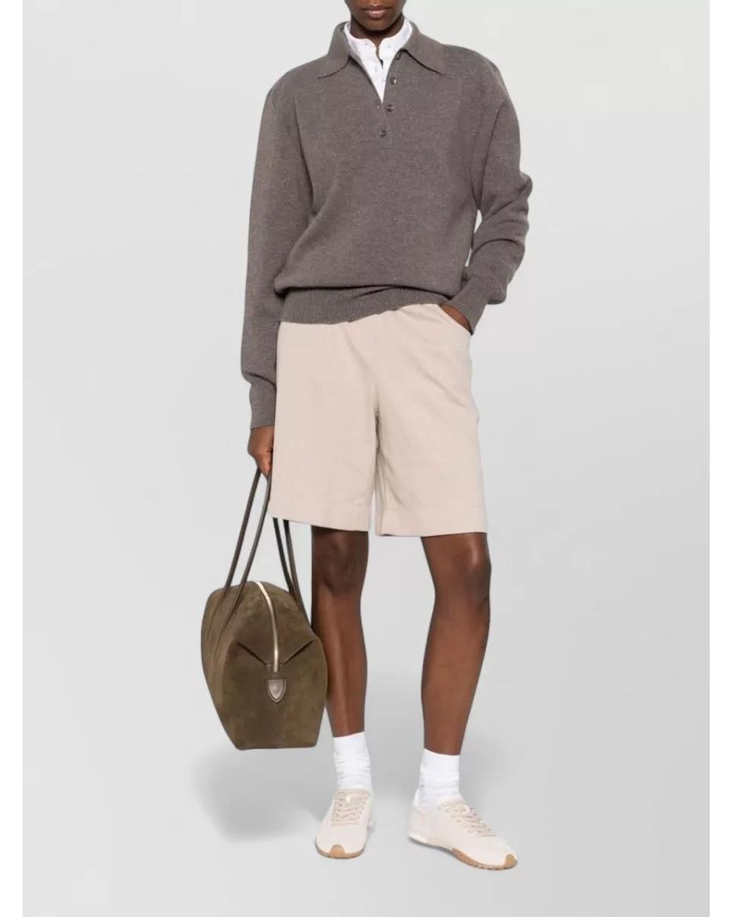 Brunello Cucinelli Pink Cotton Knee-Length Shorts