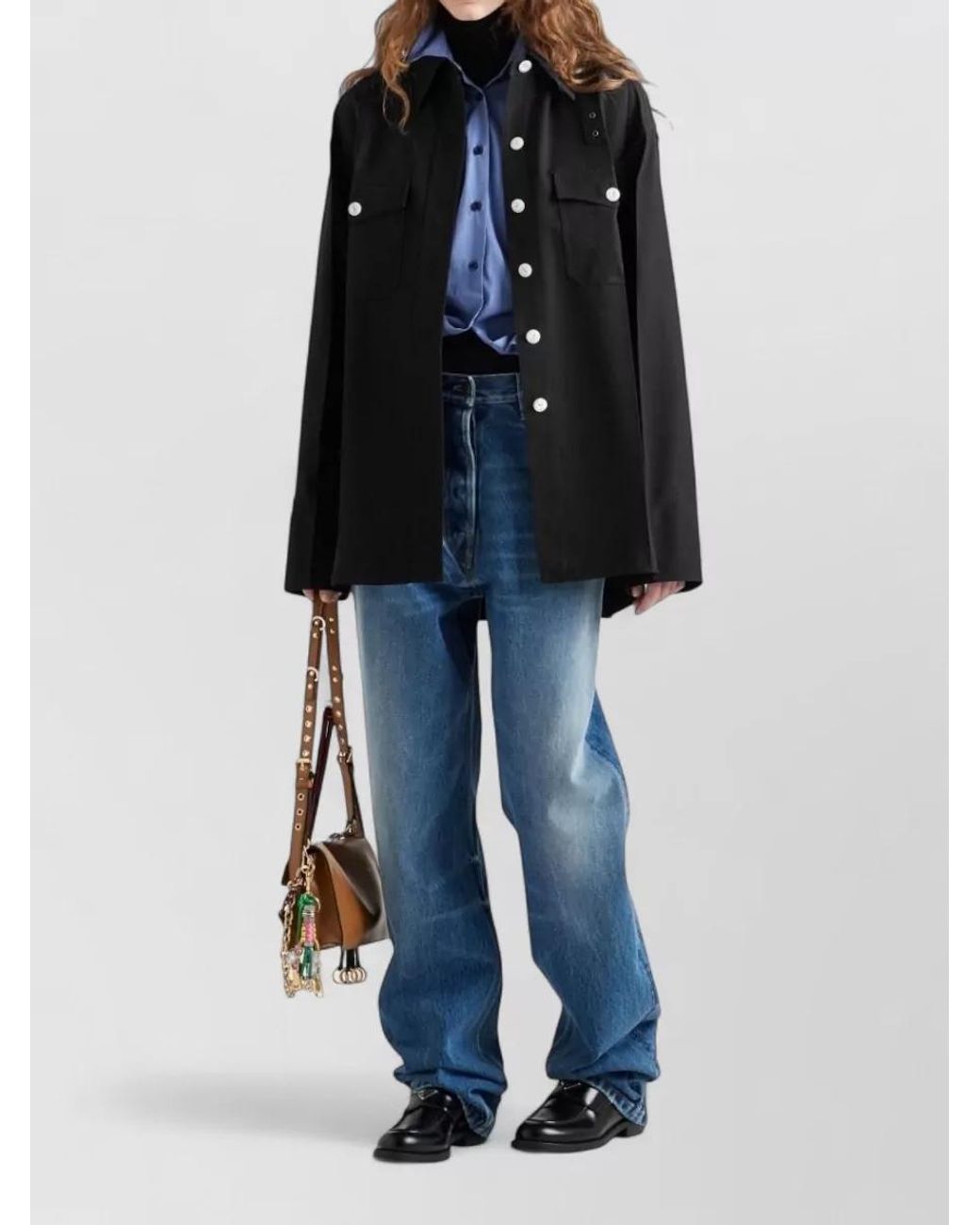 Prada Black Long-Sleeve Fitted Jacket