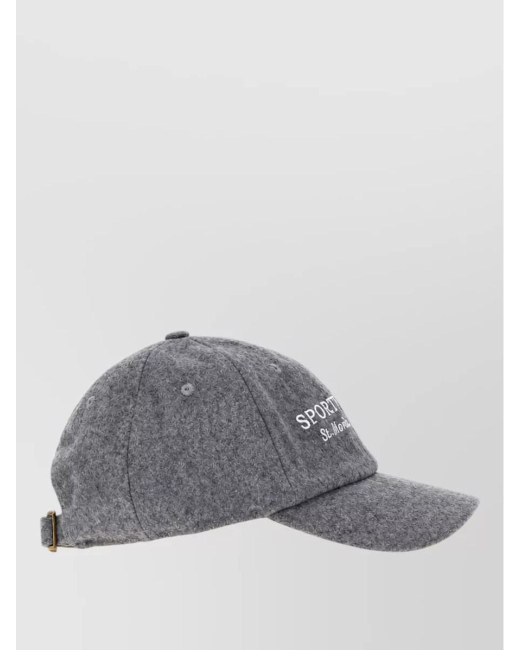 Sporty & Rich Gray Flannel Baseball Cap