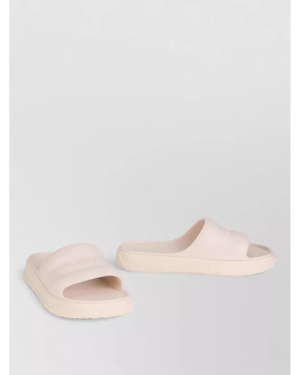 Moncler Pink Embossed Logo Pool Slides